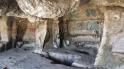 Salle principale de la grotte-monastère d'Inceğiz