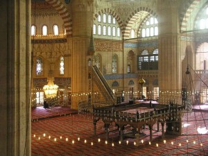 Salle de prière mosquée Selimiye, Edirne