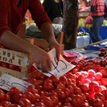 Tomates sur le marché de Söke