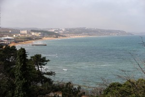 La plage de Kilyos au bord de la mer Noire