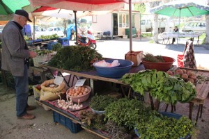 Sur le marché d'Iskele à Urla