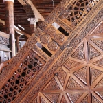 Détail de la chaire en noyer, Ulu camii de Sivrihisar