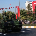L'avenue Vatan sur laquelle a lieu le défilé pour la fête de la République à Istanbul