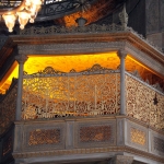 la place réservée des sultans à Sainte-Sophie