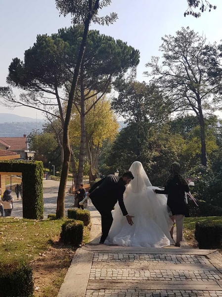 Mariés au parc d'Emirgan