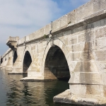 Détail du pont Sinan à Büyükçekmece