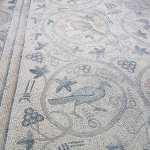 Détail d'une mosaique, musée Haleplibahçe de Şanlıurfa