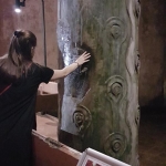 La "colonne qui pleure", citerne-basilique d'Istanbul